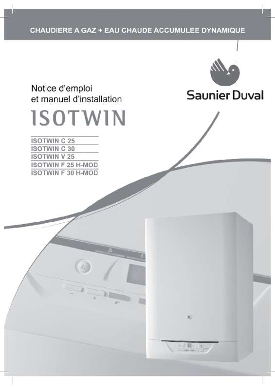 Notice SAUNIER DUVAL ISOTWIN F24E V 24 KW chaudière Trouver une — free download
